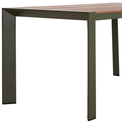 OUTDOOR DINING SET 7PCS HILLIARD HM10999.07 OLIVE GREEN ALUMINUM-POLYWOOD