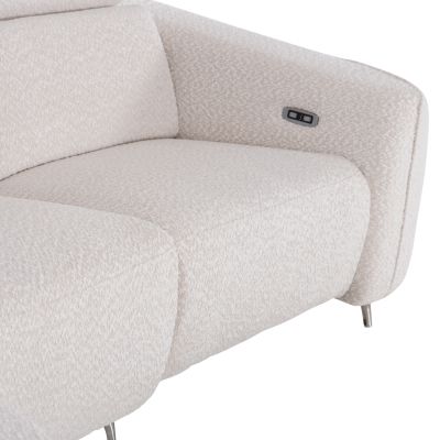 LEFT CORNER 3-SEAT SOFA WITH RECLINE VALENTE HM3317.02L BEIGE FABRIC 275x160x104H