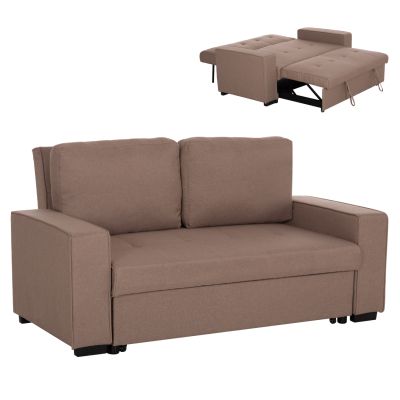 SOFA/BED KANNA 2-SEATER KANNA HM3082.02 WITH BEIGE FABRIC 175x92x87Ηcm