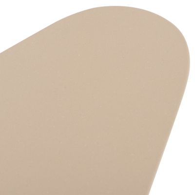 SET 2PCS COFFEE TABLES PRANTIS HM10732.02 FIBER CEMENT IN BEIGE--ACACIA WOOD LEGS