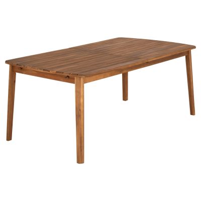 EXTENDABLE DINING TABLE WITH UMBRELLA HOLE FEY HM6519 ACACIA WOOD--NATURAL 180/240x100x74Hcm.