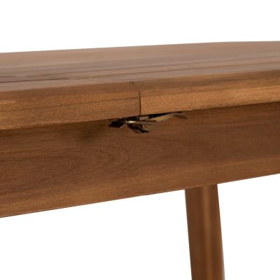 EXTENDABLE DINING TABLE WITH UMBRELLA HOLE FEY HM6519 ACACIA WOOD--NATURAL 180/240x100x74Hcm.