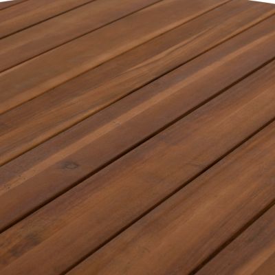 DINING TABLE ROUND NORI HM6528 ACACIA WOOD--NATURAL Φ120x75Hcm.
