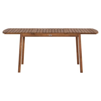 EXTENDABLE OUTDOOR DINING TABLE FEY HM6520 ACACIA WOOD--NATURAL 120/180x80x74Hcm.