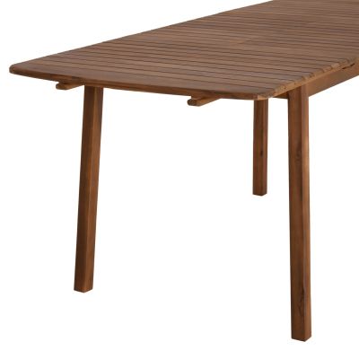 EXTENDABLE OUTDOOR DINING TABLE FEY HM6520 ACACIA WOOD--NATURAL 120/180x80x74Hcm.