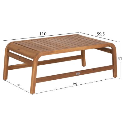 OUTDOOR LOUNGE SET 4PCS PORTIA HM6534 ACACIA WOOD--CUSHION COVERS IN LIGHT BEIGE