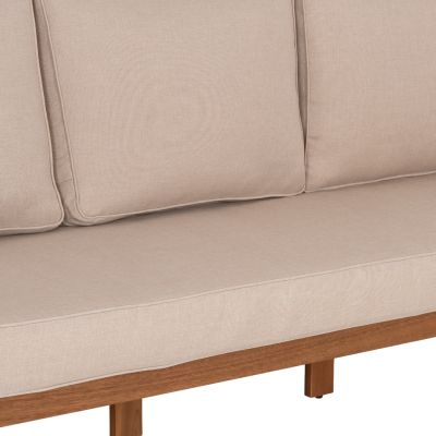 OUTDOOR LOUNGE SET 4PCS PORTIA HM6534 ACACIA WOOD--CUSHION COVERS IN LIGHT BEIGE