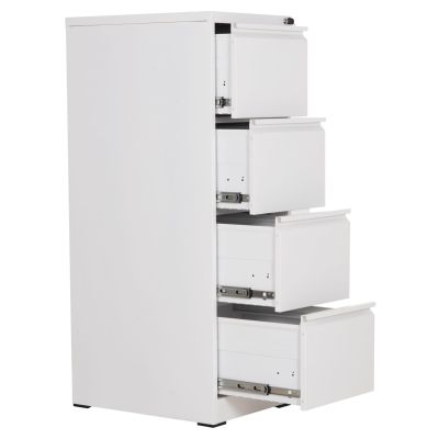 OFFICE FILING CABINET (4) SIDER HM6637.02 WHITE METAL 45.5x62x134Hcm.