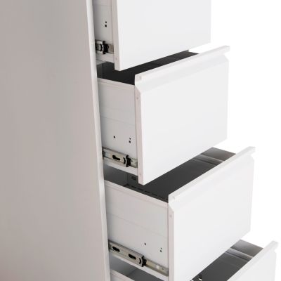 OFFICE FILING CABINET (4) SIDER HM6637.02 WHITE METAL 45.5x62x134Hcm.