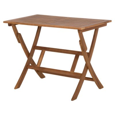 OUTDOOR DINING TABLE FOLDABLE FERNER HM6540 ACACIA WOOD IN NATURAL 100x60x75Hcm.