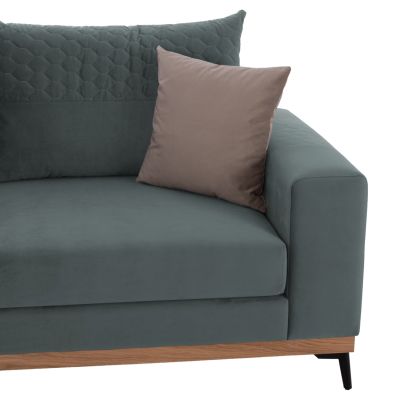 MESINA corner sofa, mint, high leg, 2pcs, left corner