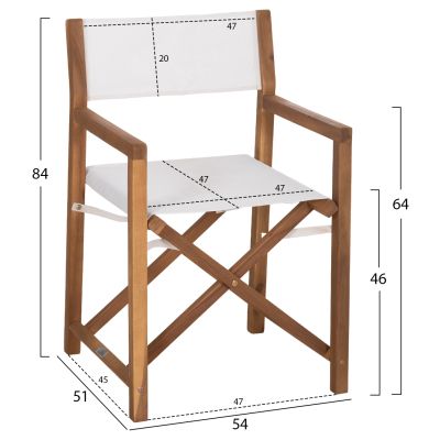 OUTDOOR DINING SET 5PCS SOUL HM10986.02 ACACIA WOOD--ECRU TEXTILENE