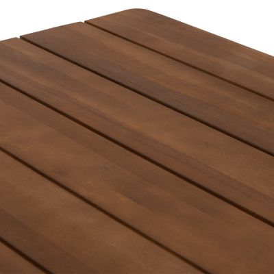 OUTDOOR DINING SET 7PCS KROLL HM10990 ACACIA WOOD IN NATURAL-CUSHIONS IN BEIGE