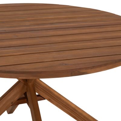 OUTDOOR DINING SET 5PCS NORI HM10992 ACACIA WOOD IN NATURAL-CUSHIONS IN BEIGE