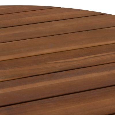 OUTDOOR DINING SET 5PCS NORI HM10992 ACACIA WOOD IN NATURAL-CUSHIONS IN BEIGE