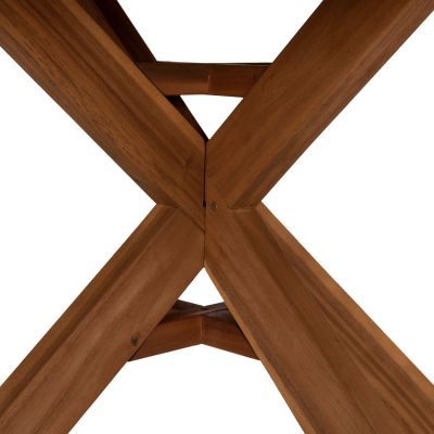 OUTDOOR DINING SET 5PCS NORI HM10992 ACACIA WOOD IN NATURAL-CUSHIONS IN BEIGE