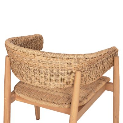 OUTDOOR DINING SET 7PCS RAIKKO HM11030 ACACIA WOOD & ROPE IN NATURAL COLORS