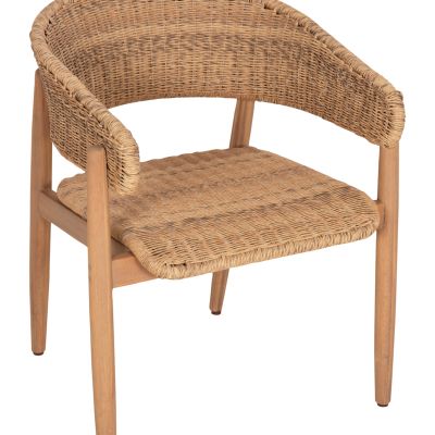 OUTDOOR DINING SET 7PCS RAIKKO HM11030 ACACIA WOOD & ROPE IN NATURAL COLORS