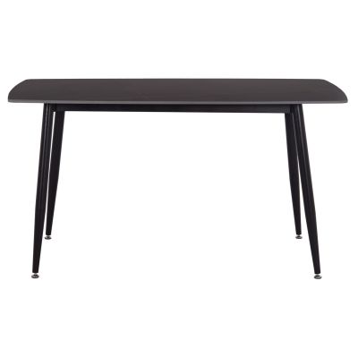 DINING SET 5PCS RAVEN HM12116.03 CERAMIC TOP BLACK MARBLE--BLACK VELVET