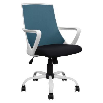 Office chair HM1053.06 Blue with mesh and metal base 58x59x103 cm