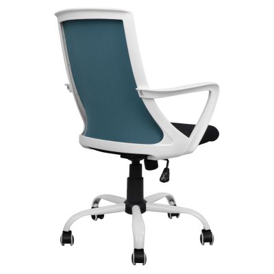 Office chair HM1053.06 Blue with mesh and metal base 58x59x103 cm