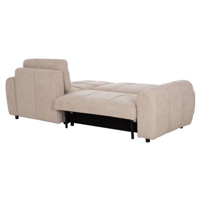 CORNER SOFABED REVERSIBLE GERT-BEIGE CHENILLE FABRIC 252x146x87Hcm.