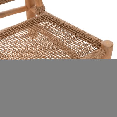 OUTDOOR LOUNGE SET 5PCS LONDER HM12180 TEAK WOOD-P.E.RATTAN- IN NATURAL