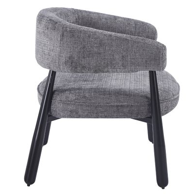 ARMCHAIR KERN HM18478.02 GREY FABRIC--METAL LEGS IN BLACK 70x64x72Hcm.