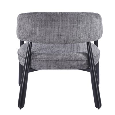 ARMCHAIR KERN HM18478.02 GREY FABRIC--METAL LEGS IN BLACK 70x64x72Hcm.