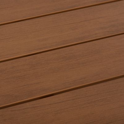 OUTDOOR DINING TABLE GOYA HM6059.08 ALUMINUM IN TERRACOTTA & POLYWOOD 160X80Χ75Hcm.