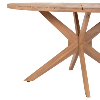 OUTDOOR DINING SET 5PCS CRAVIN HM10904 ACACIA WOOD IN NATURAL--CUSHIONS IN BEIGE