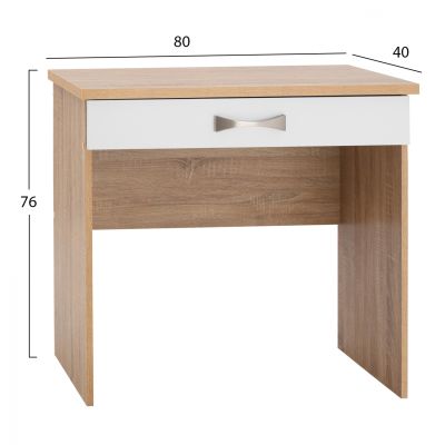 VANITY HM313.06 WITH 1 DRAWER IN SONAMA-WHITE 80x40x76cm.