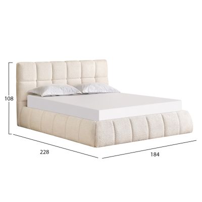 Спалня EDDY 160х200 см - бежово букле