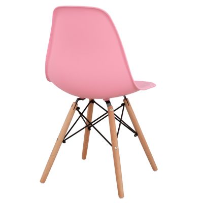 Стол с дървени крака и седалка Twist PP Pink HM8460.05 46x50x82 см