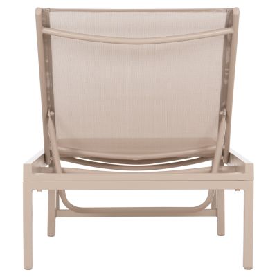 ALUMINUM SUNBED THATCHER HM5983.04 CHAMPAGNE-COLORED FRAME & TEXTILENE 197x64x92Hcm.
