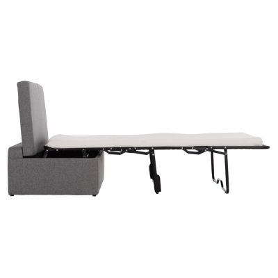 STOOL WITH FOLDING BUNK BED & MATTRESS INGE HM3343.01 GREY FABRIC 116x74x40Hcm.