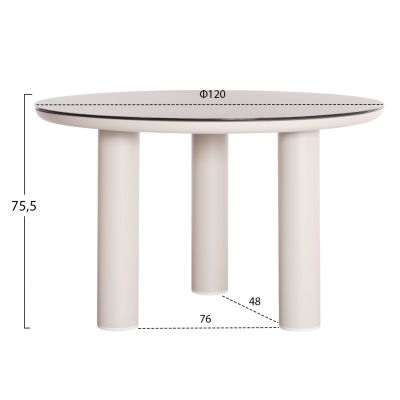 OUTDOOR DINING SET 5PCS SHANKS HM11002.02 ALUMINUM IN CREAM WHITE & OLEFIN CUSHION COVERS IN BEIGE