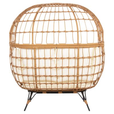 ARMCHAIR FOR TWO NEST TYPE RATTAN MIAMI HM5870.11 132.5x90x154H cm.