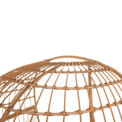 ARMCHAIR FOR TWO NEST TYPE RATTAN MIAMI HM5870.11 132.5x90x154H cm.