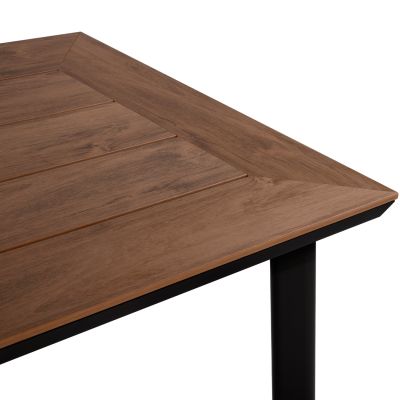 Aluminum table with Polywood HM5132.12 Grey 160x92x72