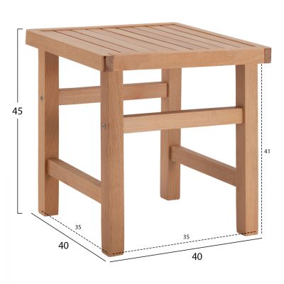 Табуретка-маса Natural Soaking Koli 40x40x45 cm HM289.03