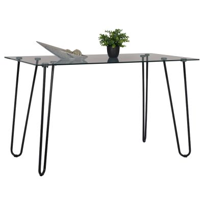 GLASS DINING TABLE JAALA FB99011 METALLIC LEGS 130X70X75