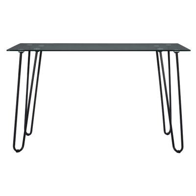 GLASS DINING TABLE JAALA FB99011 METALLIC LEGS 130X70X75