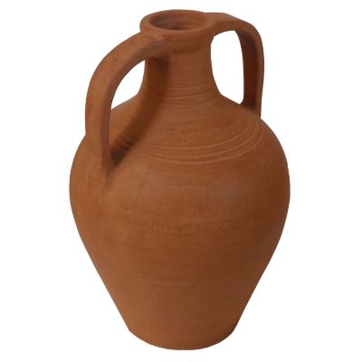 ДЕКОРАТИВНА ВАЗА (АМФОРА) FEAX-ЕСТЕСТВЕН ЦВЯТ -- 35x35x48Всм.