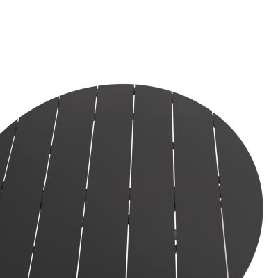 ROUND ALUMINUM TABLE HIGER HM6290.01 GREY Φ126x74Hcm.