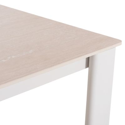 DINING TABLE PUNDER HM6483.02 ALUMINUM IN CREAM WHITE--SINTERED STONE TOP 220x100x76Hcm.