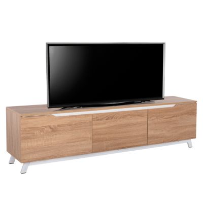 TV FURNITURE KIMIA HM8902.13 MELAMINE SONAMA-WHITE 180Χ35Χ48,5Hcm.