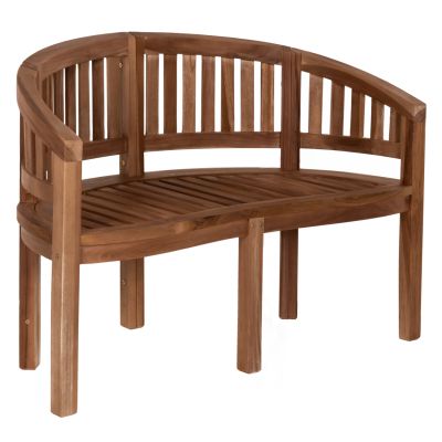 BENCH 2-SEATER CAPO HM9538 TEAK WOOD IN NATURAL COLOR 121X59X86Hcm.