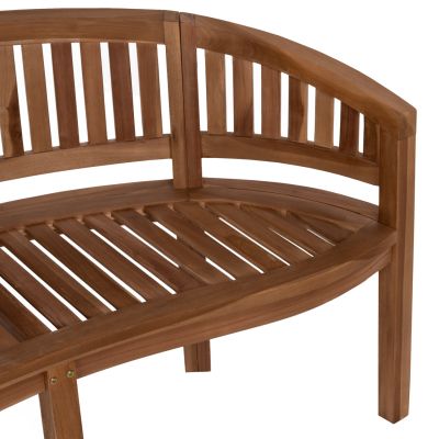 BENCH 2-SEATER CAPO HM9538 TEAK WOOD IN NATURAL COLOR 121X59X86Hcm.