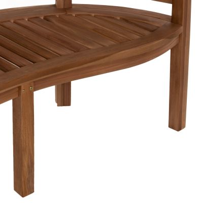 BENCH 2-SEATER CAPO HM9538 TEAK WOOD IN NATURAL COLOR 121X59X86Hcm.